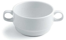 Чашка бульонная TOGNANA Акапулько AC01830 фарфор, 300мл, D=105, H=60мм, белый
