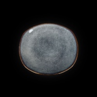 Тарелка овальная 8"х7" 200х176мм, синий "corone celeste" фк0822