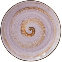 Тарелка круглая WILMAX Spiral WL-669714/A фарфор, D=25,5 см, лавандовый