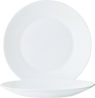Тарелка ARCOROC Ресторан 22522 опал, D=235, H=25мм, белый