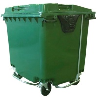 Мусорный контейнер RESTOTARA МКТ 1100 зеленый