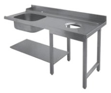 Стол для грязной посуды APACH 75442 с отверстием для отходов