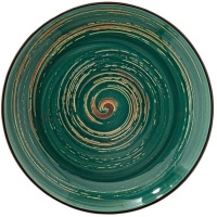 Тарелка глубокая WILMAX Spiral WL-669528/A фарфор, D=28,5 см, зеленый