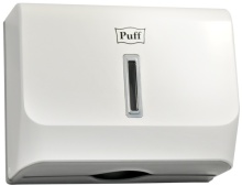 Диспенсер для бумажных полотенец PUFF-5130 пластик, белый