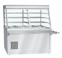 Прилавок-витрина холодильный ABAT HOT-LINE ПВВ(Н)-70Х-С-НШ