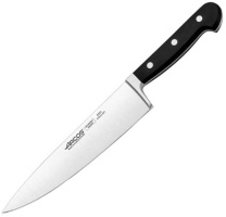Нож поварской ARCOS 255100 сталь нерж., полиоксиметилен, L=343/210, B=43мм, черный, металлич.