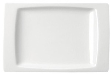 Блюдо прямоугольное PORVASAL Gondola 0002605180000 фарфор, L=18, B=12 см, белый