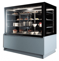 Витрина кондитерская холодильная ES SYSTEM K Limicola 1,4 с боковинами