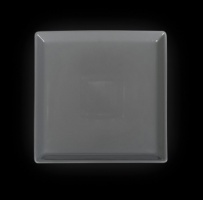 Тарелка квадратная «Corone» 275 мм серая фк663/3