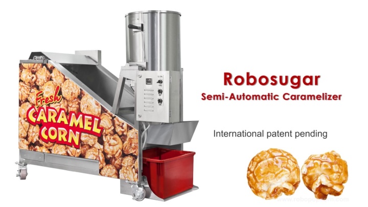 RoboSugar Semi-Automatic commercial caramel popcorn line