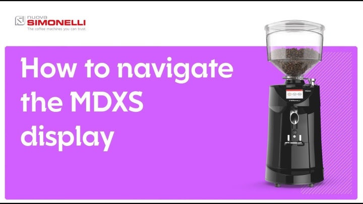 MDXS coffee grinder - How To Navigate Display