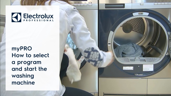 myPRO - How to select a program and start the washing machine | Electrolux Professional