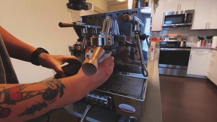 Making espresso at home