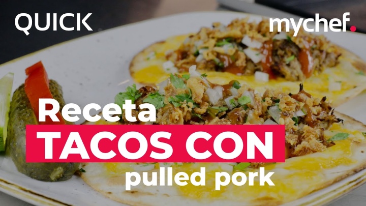 Tacos de pulled pork en 1 minuto con Mychef QUICK