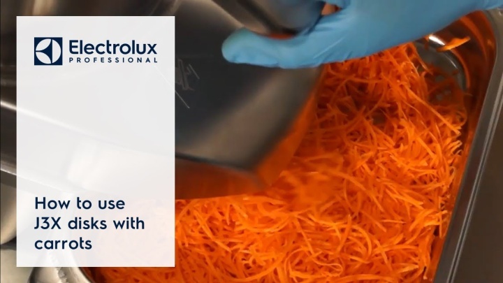 How to use J3X disks with carrots | Electrolux Professional