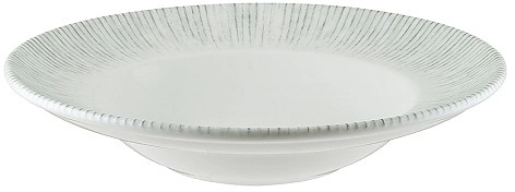 Тарелка для пасты BONNA Ирис IRSGRM27CK фарфор, 450 мл, D=27 см, серый