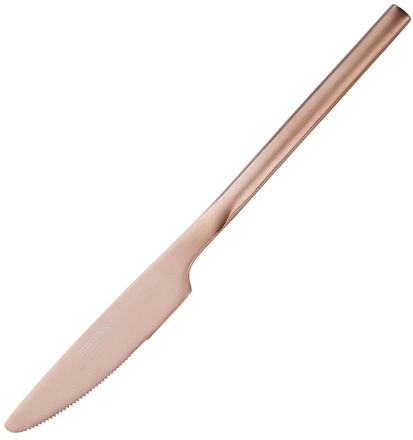 Нож столовый KUNSTWERK Саппоро бэйсик S049-5r нерж.сталь, L=22см, B=1,8см, матовый розовое золото