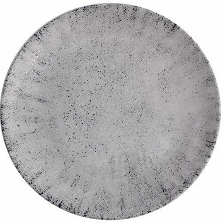 Тарелка мелкая PORLAND Blizzard 187621 фарфор, D=21 см, серый