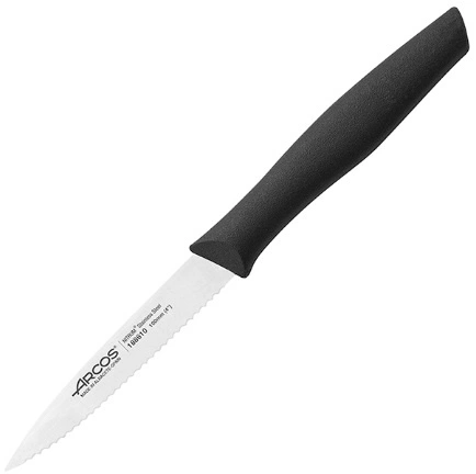 Нож для чистки овощей и фруктов ARCOS 188610 сталь нерж., L=210/100, B=15мм, черный