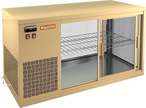 Настольная холодильная витрина HICOLD VRL 1100 L Beige