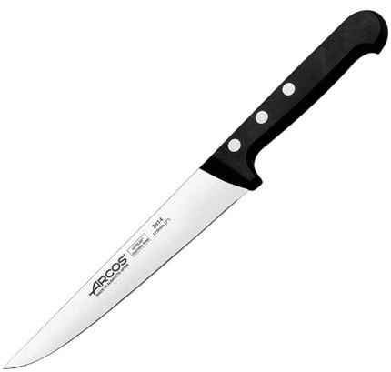 Нож поварской ARCOS 281404 сталь нерж., L=285/170, B=28мм, черный, металлич.