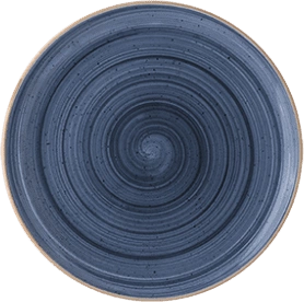 Тарелка мелкая BONNA Аура Даск ADKGRM21DZ фарфор, D=21 см, синий
