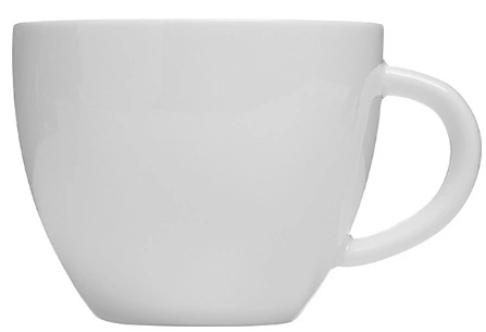 Чашка чайная KUNSTWERK A1943 фарфор, 200мл, D=83, H=62, L=108мм, белый