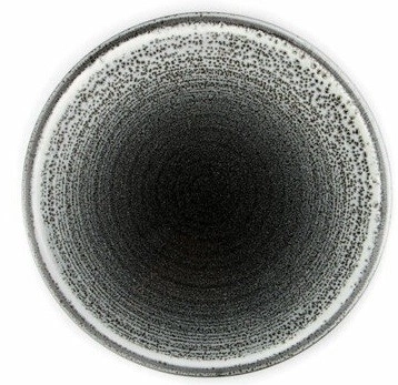 Тарелка плоская с вертикальным римом PORLAND Twilight 04ALM004953 фарфор 18 см, черный