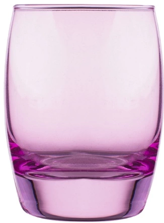 Стакан олд фэшн PASABAHCE Энджой 420064 стекло, 350 мл, D=7, H=10 см, розовый