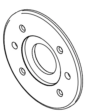 Фланец корпуса шнека KT LM10P065