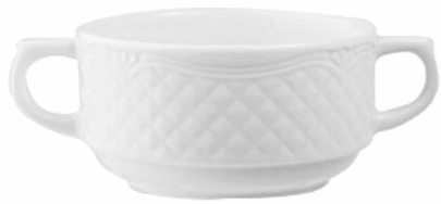 Чашка бульонная LUBIANA 2616-white фарфор, 300мл, D=100, H=55, L=145мм, белый