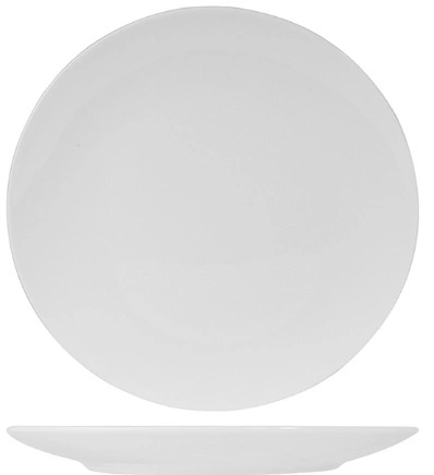 Тарелка мелкая без борта KUNSTWERK A0019 фарфор, D=260, H=27мм, белый
