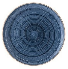 Тарелка мелкая BONNA Аура Даск ADKGRM27DZ фарфор, D=27 см, синий