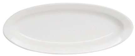 Блюдо овальное KUNSTWERK A2499 фарфор, H=18, L=245, B=100мм, белый