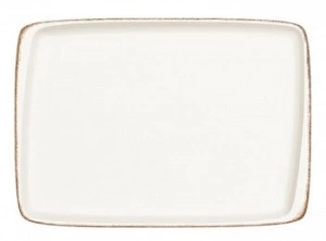 Блюдо прямоугольное BONNA Ретро E100MOV41DT фарфор, L=36, B=25 см, бежевый/коричневый