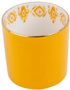 Стакан PORLAND Posh 425423 yellow фарфор, 230 мл, желтый