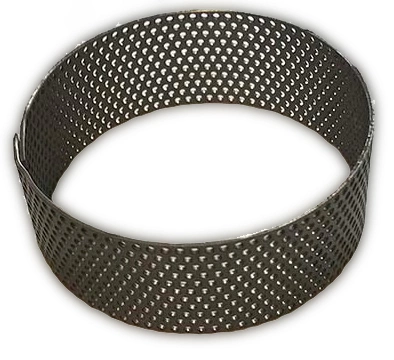 Форма для выпечки кольцо ТИТОВ 130-160мм h=50мм мелкоперфорированная