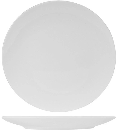 Тарелка мелкая без борта KUNSTWERK A0016 фарфор, D=175, H=18мм, белый