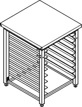 Подставка для пароконвектомата EKSI Профи ППК 8/600/635/800
