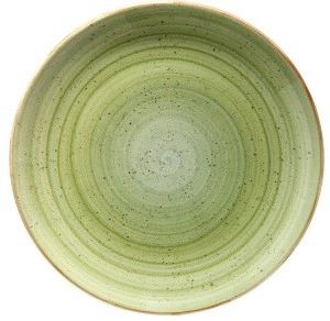 Тарелка мелкая BONNA Аура Терапи ATHGRM21DZ фарфор, D=21 см, зеленый