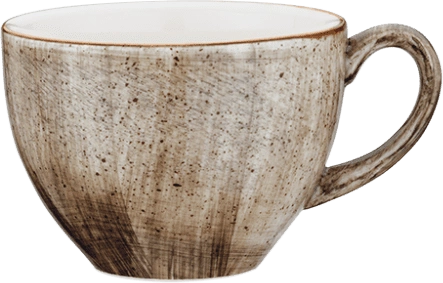Чашка чайная BONNA Аура Террин ATRRIT01CF фарфор, 230 мл, D=9,3, H=6,9 см, коричневый