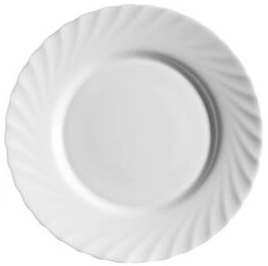 Тарелка обеденная NORMA Triana опаловое стекло, D=24 см, белый