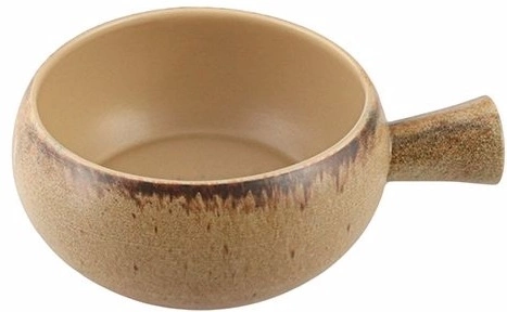 Салатник PORLAND Stoneware Natura 368614 фарфор, D=14, H=6,3 см, бежевый