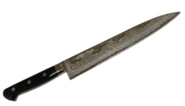 Нож кухонный слайсер RYUSEN Bonten Unryu BU-110 сталь VG10, дерево, L=24 см