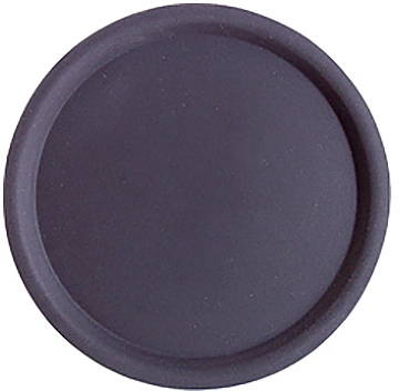 Поднос пластик APS круглый D38 см черный 00511