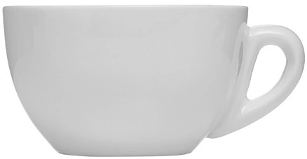 Чашка чайная KUNSTWERK A4184 фарфор, 210мл, D=95, H=53, L=115мм, белый