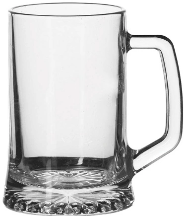 Кружка для пива PASABAHCE Паб 55239 стекло, 670 мл, D=9,2, H=15,3 см, прозрачный