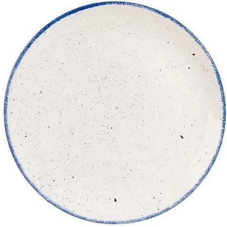 Тарелка мелкая CHURCHILL Stonecast Hints SHBIEV101 фарфор, D=26 см, белый, синий