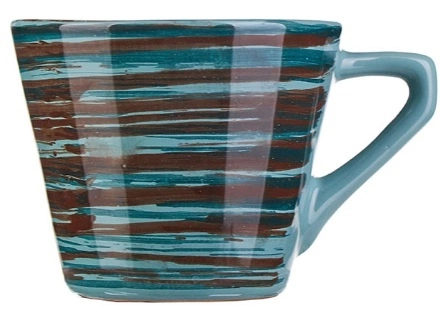 Чашка чайная Борисовская Керамика Скандинавия СНД00009820 керамика, 200мл, голуб., коричнев.