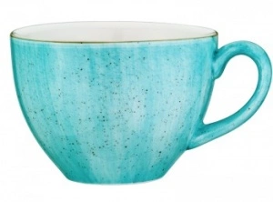 Чашка чайная BONNA Аура Аква AAQRIT01CF фарфор, 230 мл, D=9,3, H=6,9 см, голубой